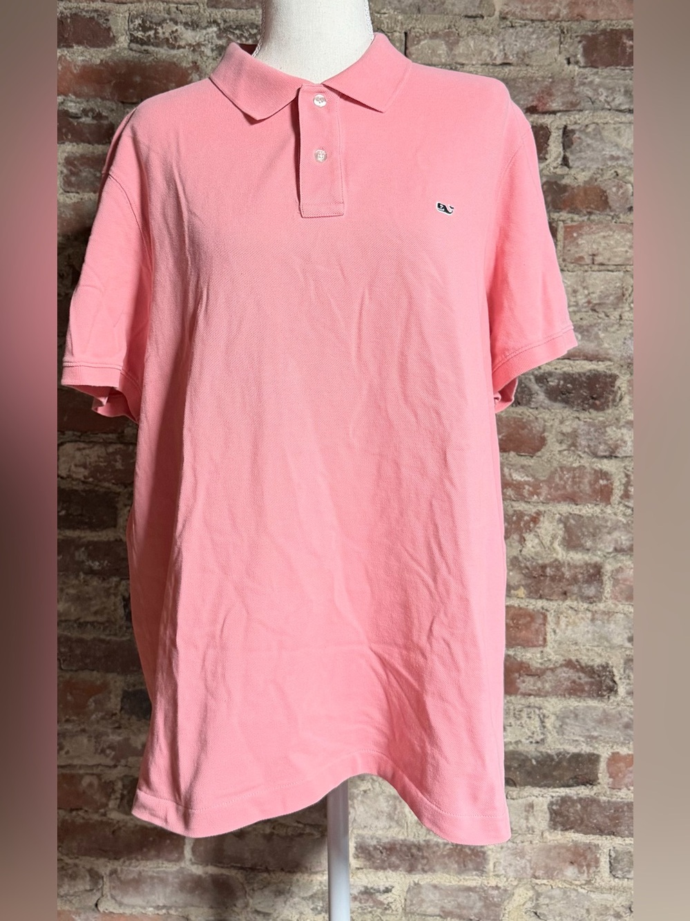 Vineyard Vines Men's Pink Polo Shirt Size Large